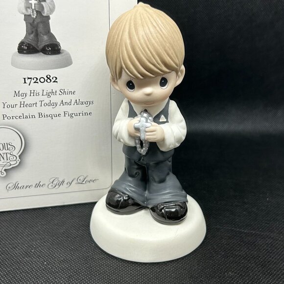 Precious Moments "May His Light Shine In Your Heart Today And Always"figurine - Picture 1 of 2